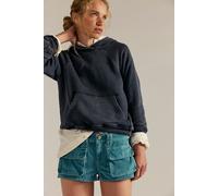 We The Free Knock Out Low-Rise Corduroy Micro Shorts at Free People in Harbor Gray, Size: US 8 - female