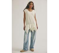 We The Free Kris Ruffle Tunic at Free People in Antique Ivory, Size: Medium - female
