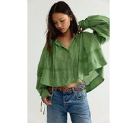 We The Free La Lune Blouse at Free People in Jade, Size: Medium - female