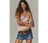 We The Free Lainey Low-Rise Mini Skirt at Free People in Cool Beans, Size: 32 - female