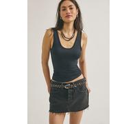 We The Free Lainey Low-Rise Mini Skirt at Free People in Washed Black, Size: 27 - female
