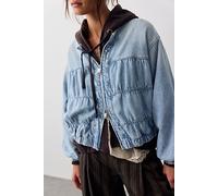 We The Free Layla Denim Jacket at Free People in Sunbeam, Size: Medium - female
