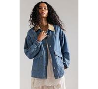 We The Free Lemon Denim Jacket at Free People in Berry Blues, Size: Small - female