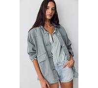 We The Free Lemon Denim Jacket at Free People in Steel Sea, Size: Medium - female