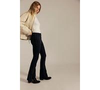 We The Free Level Up Slit Slim Flare Jeans at Free People in Pitch Black, Size: 33 S - female