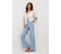 We The Free Libre Wide-Leg Jeans at Free People in Palermo, Size: 27 - female