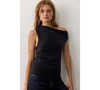 We The Free Lola Asymmetrical Hem Tank Top at Free People in Black, Size: XL - female