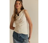 We The Free Lola Asymmetrical Hem Tank Top at Free People in Clean Ivory, Size: Large - female