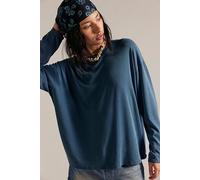 We The Free Lola Long Sleeve Tee at Free People in Still Sea, Size: XS - female
