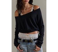 We The Free Lola Off-The-Shoulder Long Sleeve at Free People in Black, Size: Small - female