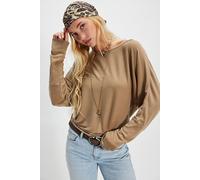 We The Free Lola Off-The-Shoulder Long Sleeve at Free People in Dutch Cocoa, Size: Small - female