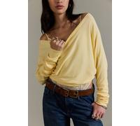 We The Free Lola Off-The-Shoulder Long Sleeve at Free People in Sunlight, Size: Small - female