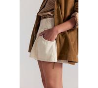 We The Free Luna Pull-On Shorts at Free People in Ecru, Size: Large - female