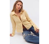 We The Free Mallory Solid Shirt at Free People in Apricot Gelato, Size: Medium - female