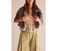We The Free Martha Workwear Jacket at Free People in Grey Quail, Size: Large - female