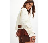We The Free Martha Workwear Jacket at Free People in Tofu, Size: Medium - female