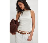 We The Free Mia Tank Top at Free People in Ivory, Size: Medium - female