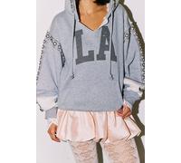 We The Free Midnight Sparkle Hoodie at Free People in Heather Grey, Size: Small - female