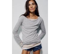 We The Free Most Loved Long Sleeve at Free People in Heather Grey, Size: Medium - female