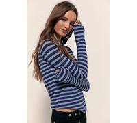 We The Free Most Loved Striped Long Sleeve at Free People in Navy, Size: Small - female