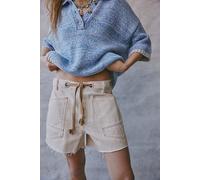 We The Free Moxie Barrel Shorts at Free People in Creme Broulee, Size: 33 - female