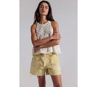 We The Free Moxie Barrel Shorts at Free People in Whipped Butter, Size: 33 - female