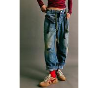 We The Free Moxie Pull-On Barrel Jeans at Free People in Creekside Trail, Size: 28 - female