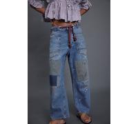 We The Free Moxie Pull-On Barrel Jeans at Free People in Early Morning, Size: 29 - female