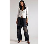 We The Free Moxie Pull-On Barrel Jeans at Free People in Night Hawk, Size: 26 S - female