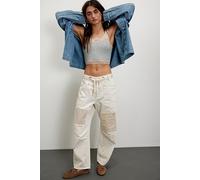 We The Free Moxie Pull-On Barrel Jeans at Free People in White, Size: 32 - female