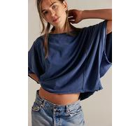 We The Free Next Level Boat Neck Tee at Free People in Real Teal, Size: Large - female
