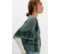 We The Free Next Level Printed Tee at Free People in Midnight Olive Combo, Size: Small - female