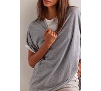 We The Free Nina Tee at Free People in Heather Grey, Size: Medium - female