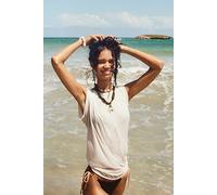 We The Free Nina Tee at Free People in Ivory, Size: Small - female