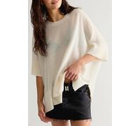 We The Free Ninth Street Cashmere Tee at Free People in Cloud Dancer, Size: Medium - female
