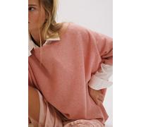 We The Free Ninth Street Cashmere Tee at Free People in Coral, Size: Large - female