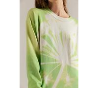 We The Free Nouvelle Pattern Pullover at Free People in Lime Dandelion Combo, Size: Small - female