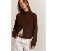 We The Free On It Zip-Up Cardigan at Free People in Potting Soil, Size: Small - female