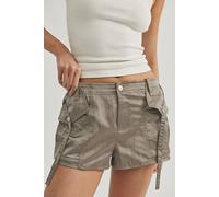 We The Free One Liner Cargo Shorts at Free People in Fossil Dune, Size: US 8 - female