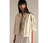 We The Free Opal Swing Denim Jacket at Free People in Bright Ecru, Size: Large - female