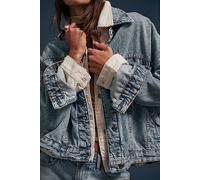 We The Free Opal Swing Denim Jacket at Free People in Ocean Night, Size: XL - female
