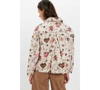 We The Free Opal Swing Printed Denim Jacket at Free People in Airbrushed Love, Size: Small - female