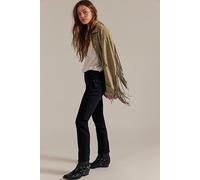 We The Free Oracle Low-Rise Slim Straight Jeans at Free People in Jet Black, Size: 31 - female