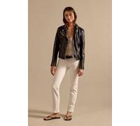 We The Free Oracle Low-Rise Slim Straight Jeans at Free People in Optic White, Size: 33 - female