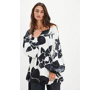 We The Free Painters Garden Pullover at Free People in Black & White Combo, Size: XS - female