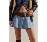 We The Free Paradise Found Denim Skort at Free People in Capri Blue, Size: Small - female