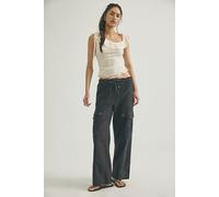 We The Free Park Ave Pull-On Cargo Pants at Free People in Black, Size: Small - female