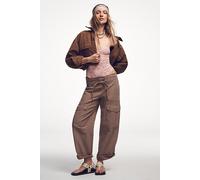 We The Free Park Ave Pull-On Cargo Pants at Free People in Dusted Cocoa, Size: XL - female