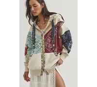 We The Free Patchwork Club Hoodie at Free People in Tea Combo, Size: Medium - female