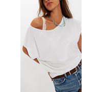 We The Free Peggy Tee at Free People in Clean Ivory, Size: XL - female